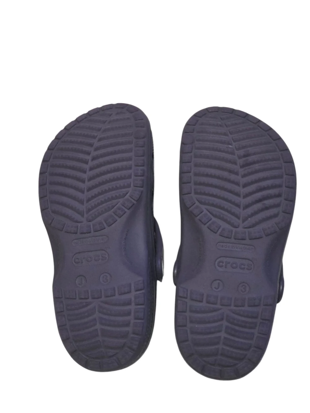 CROCS Kids Classic Clogs Dark Purple Youth Size 3 (J3) Like New